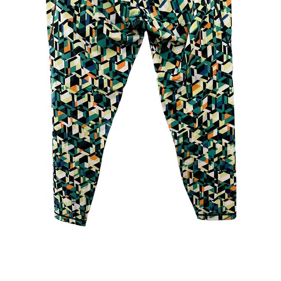 Sweaty Betty Power 7/8 Workout Leggings Pants Floral Pockets Blue 14 - Picture 6 of 10